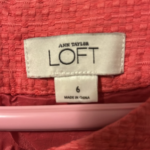 Ann Taylor Loft Dark Pink Dress Size 6 - Picture 4 of 8